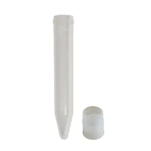 Tubo polipropileno 10 mL fondo conico 16 mm + tapa a presion interna - 100 unidades