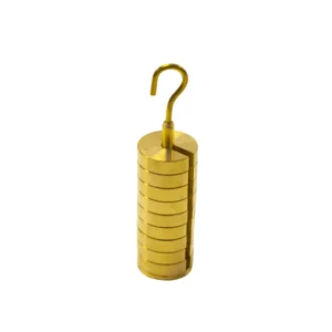 Set de Masas con gancho - 1 kg (latón)