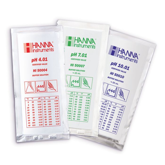 Set de Soluciones de Calibración pH 4, 7, 10 - 20 mL