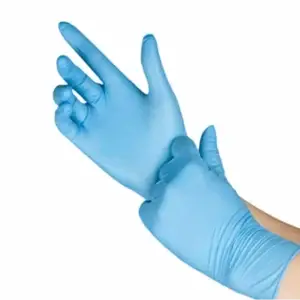 Guantes de Nitrilo sin Polvo - Caja 100 Un - Talla XL
