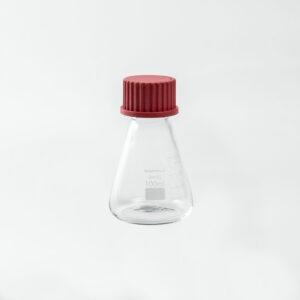 Matraz Erlenmeyer con tapa rosca - Borosilicato - 100 mL