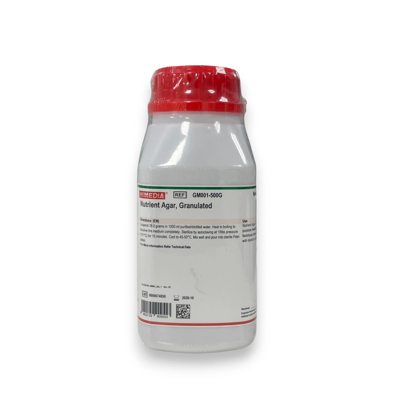 Agar nutritivo - 500 gramos