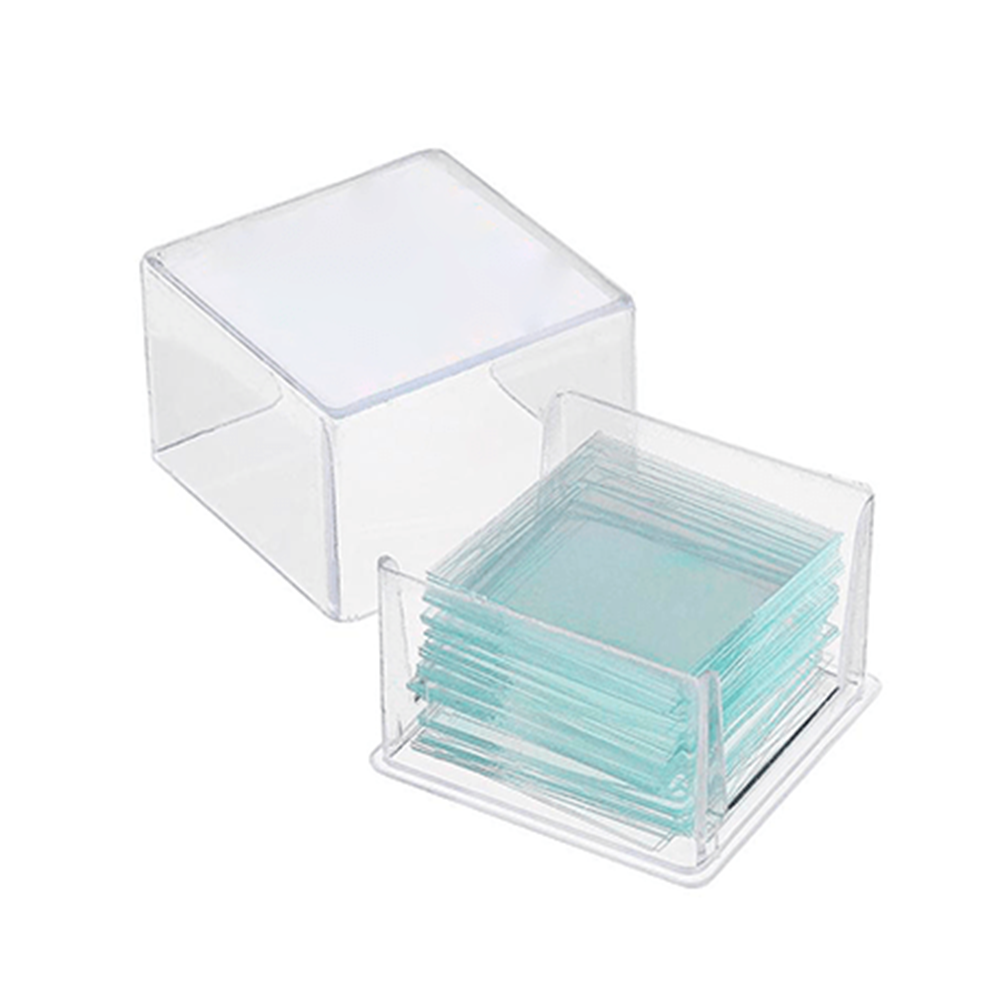 Cubreobjetos 22 x 22 mm - Uso escolar - Caja 100 Unidades