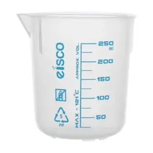 Vaso de precipitado Polipropileno 250 mL Autoclavable EISCO